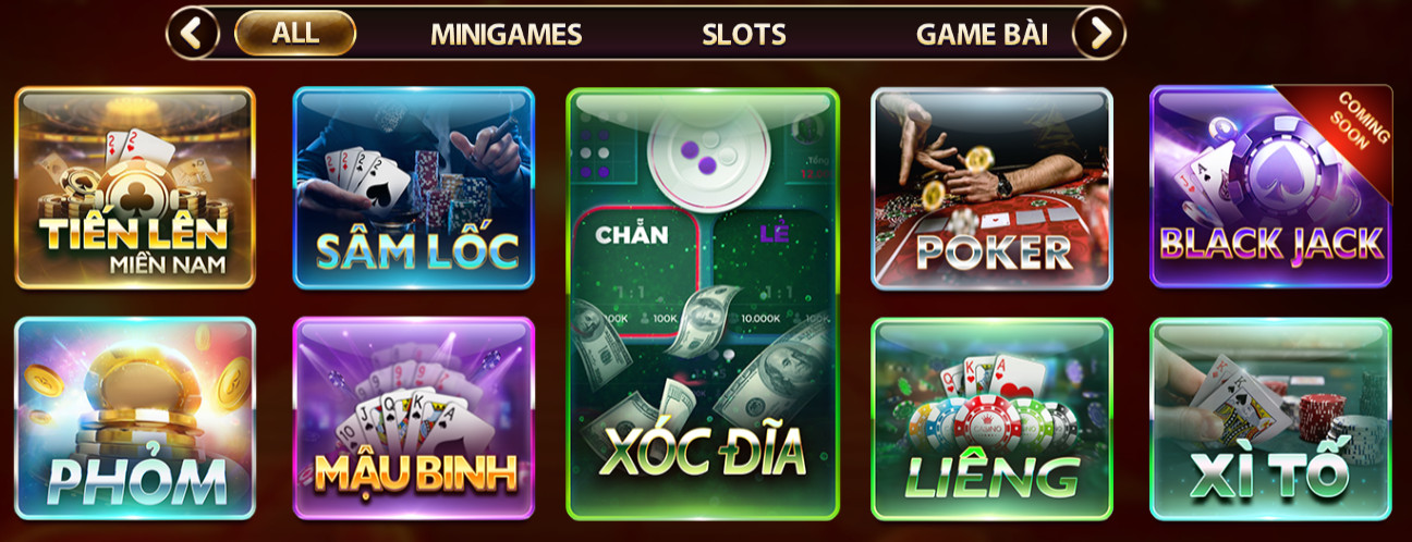 Sảnh Hogaming tại game bài đổi thưởng sun win